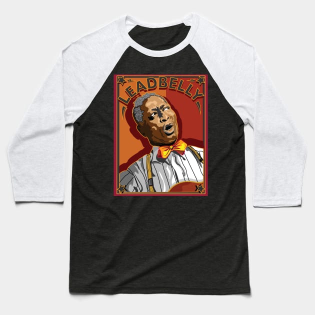 LEADBELLY AMERICAN FOLK AND BLUES SINGER Baseball T-Shirt by Larry Butterworth